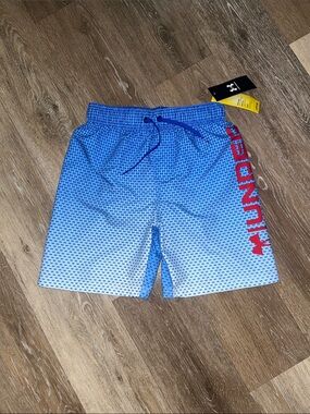 NEW Under Armour Blue Gradient Boy’s Swim Trunks